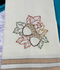 Aunt Martha's Hand Stitch Iron-on Embroidery Transfer Pattern #3995 Monthly Madness. Designs for Quilt Blocks or Tea Towels. September.