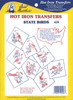 Aunt Martha's® Iron-on Hand Stitch Embroidery Transfer Pattern Collection #626 State Birds