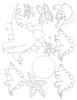 Aunt Martha's® Embroidery Transfer Pattern #361 Dinosaurs