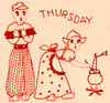 Aunt Martha's #3966 Dutch Boy & Girl Redwork (Machine Embroidery File)