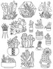 Stitcher's Revolution® Hand Stitch Iron-on Embroidery Transfer Pattern #SR29 Desert Bloom.