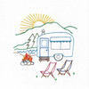 Camping Adventures - Hand Stitch Embroidery Transfer Pattern