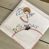 Iron-on Hand Embroidery Transfer Pattern Aunt Martha's® #9470 Penelope Tea Towels