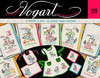 Vogart® Iron-on Embroidery Transfer Pattern #219 A Kitten A Day to Cheer Your Kitchen