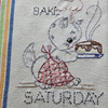 Vogart® Iron-on Embroidery Transfer Pattern #219 A Kitten A Day to Cheer Your Kitchen - Saturday