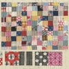 Treasured Threadz™ Quilt Block Fabric Panel - Postage Stamp Retro (ABTT201)