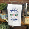 Aunt Martha's® Dirty Laundry tea towel + card. Your Opinion Is Not Part of the Recipe!