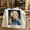 Remembering Dolly commemorative Aunt Martha’s® 28 x 28 inch flour sack dishtowel featuring an iconic image of Dolly Parton.