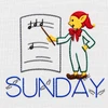 Seven vintage Days of the Week Brownie embroidery designs showing washing, ironing, mending, shopping, cleaning, baking, and resting.