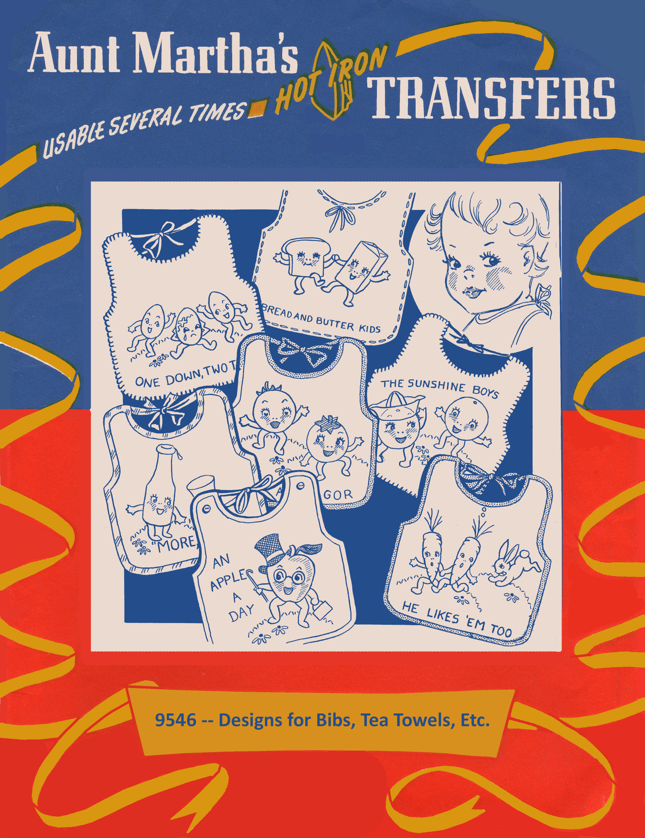 Aunt Martha's Embroidery Patterns Transfer Pattern Collections