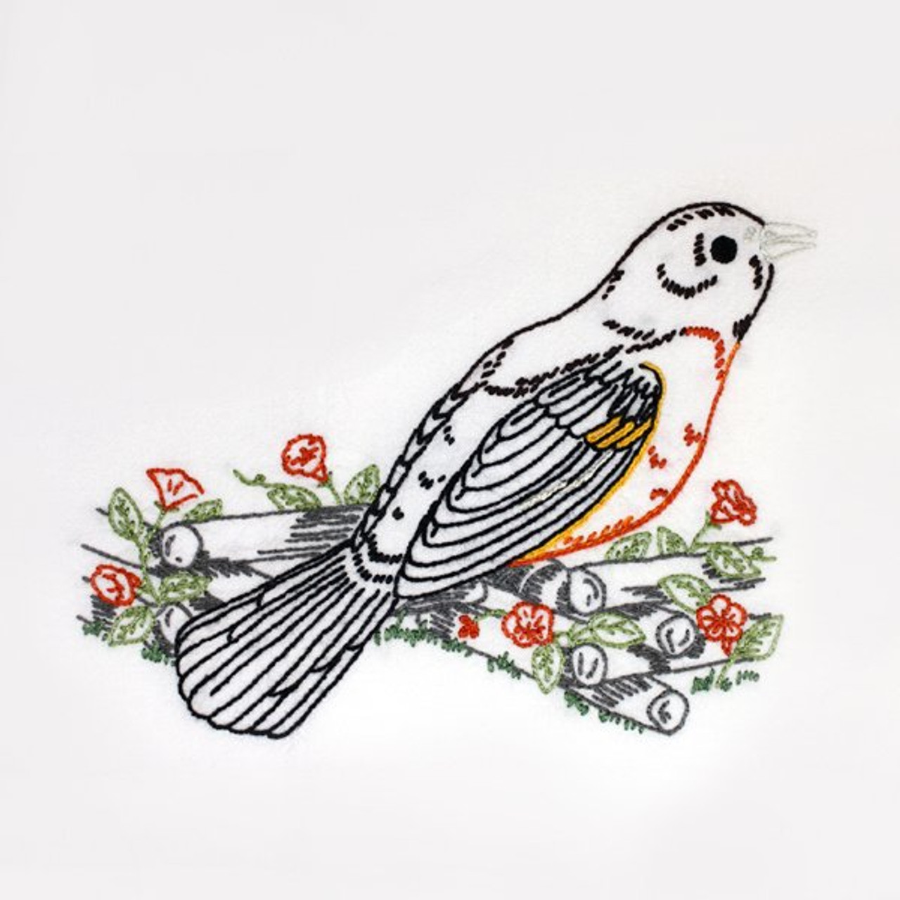 Cross Stitch Birds Aunt Martha's Hot Iron Embroidery Transfer