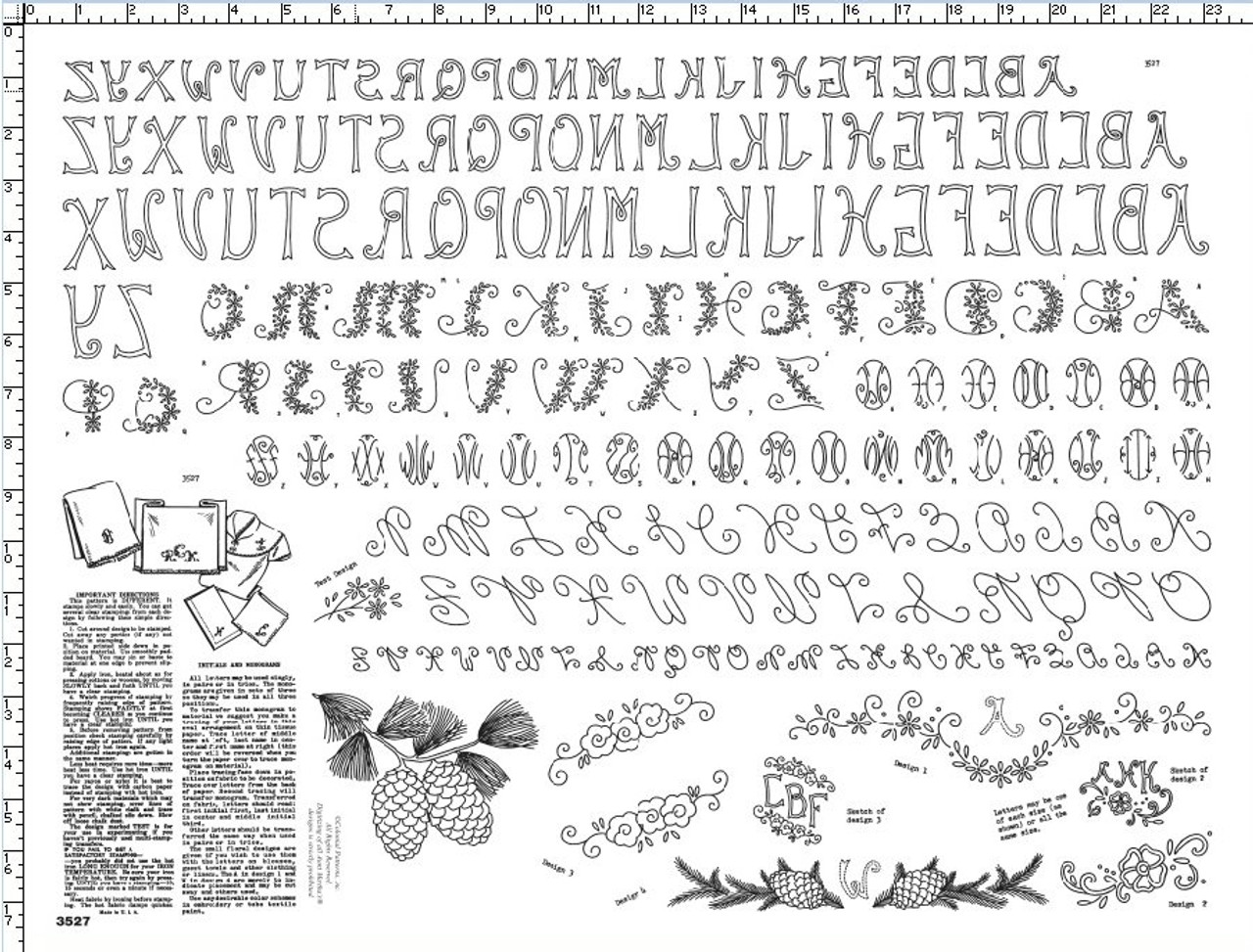 Assorted Alphabet Aunt Martha's #9240 Vintage Embroidery Hot Iron Tran –  the Enchanted Rose Emporium