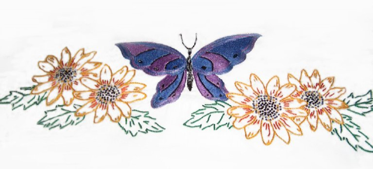 Aunt Martha's #3873 Butterflies & Flowers