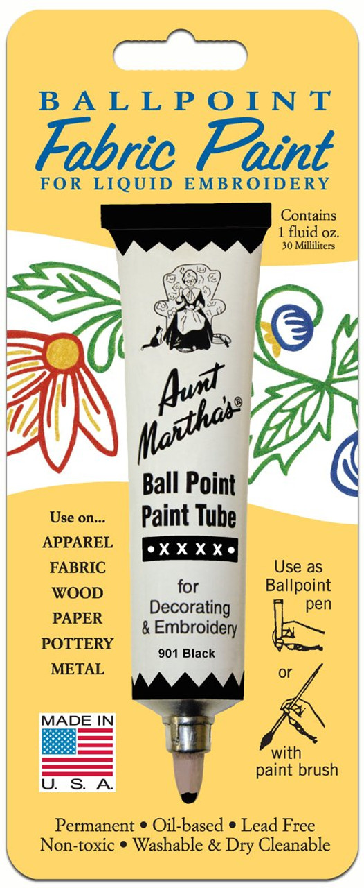 Ballpoint Paint #901 Black - Colonial Patterns, Inc.