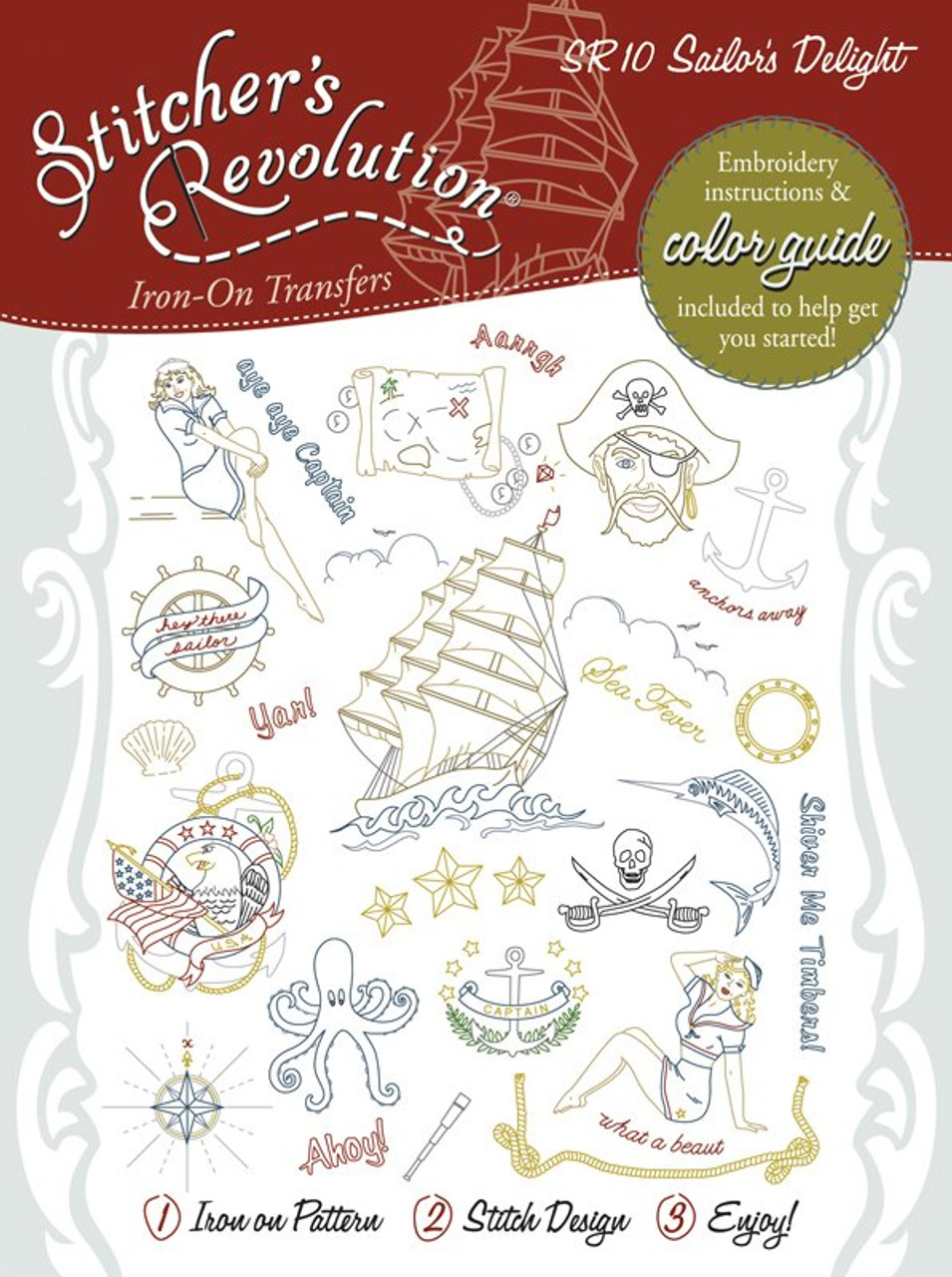 SR8 Stitcher's Revolution, Say What, Hot Iron Transfers, Uncut Transfe –  The Vintage Teacup