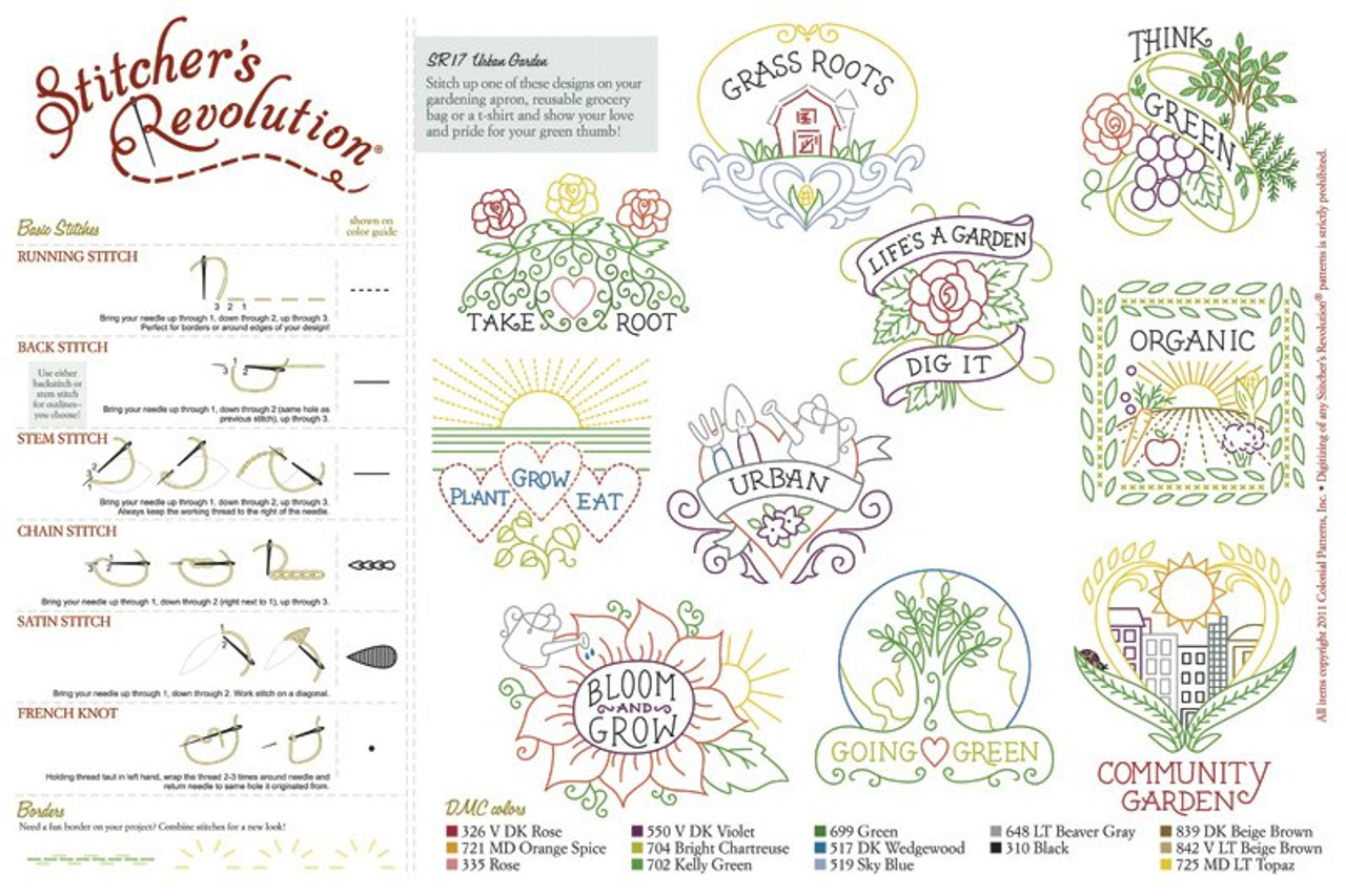 Moda Stitcher's Revolution Roaring 20's Embroidery Patterns