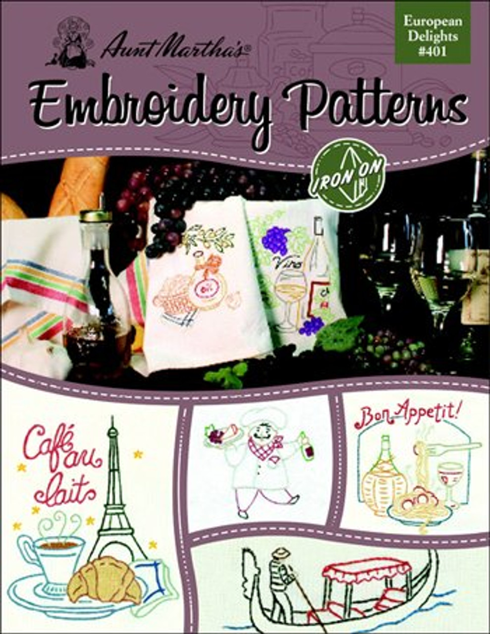 Embroidery Transfer Pattern #9470 Penelope Tea Towels