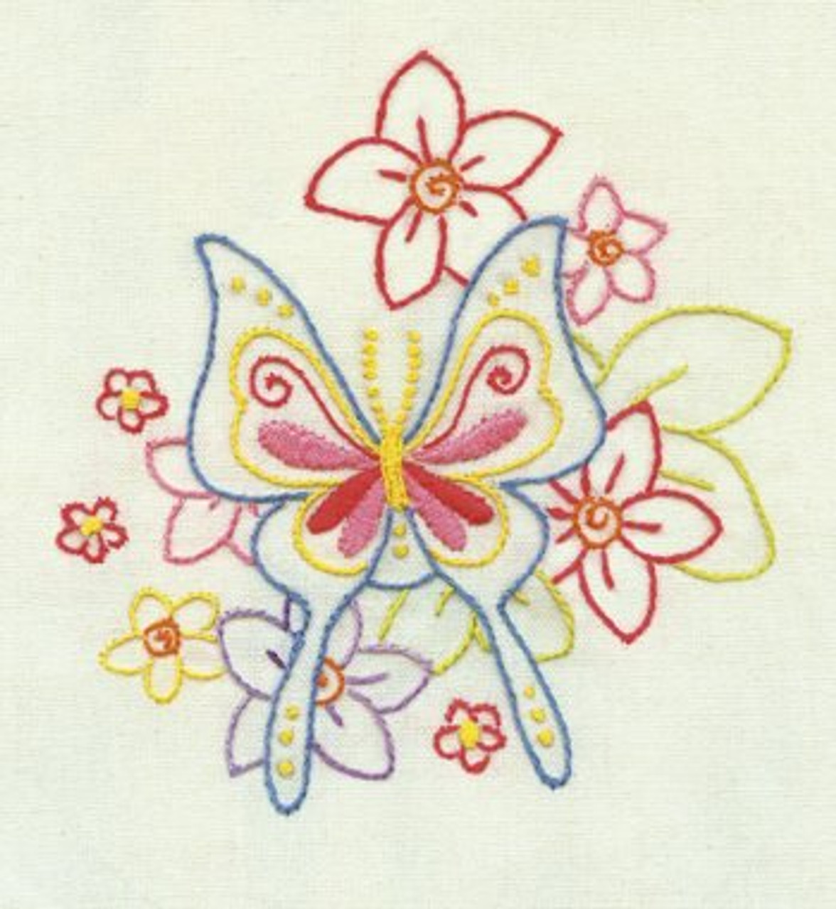★DONKIE★ Martha 3color Aunt Martha's #402 Flowers & Butterflies - Colonial Patterns