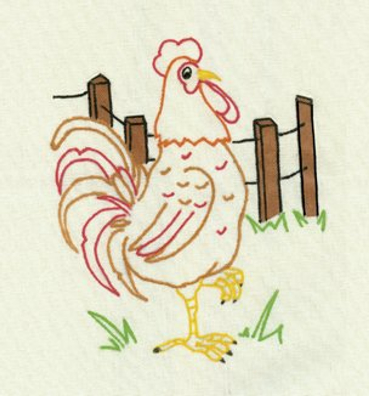 Embroidery Transfer Pattern Aunt Martha's® #4039 Christmas on the Farm