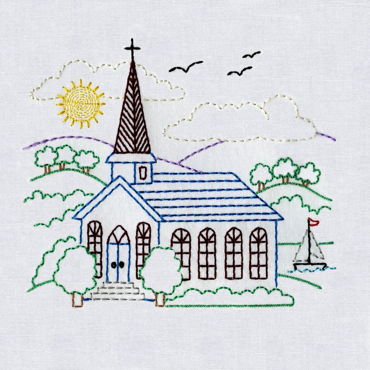 4037 Charming Churches - Aunt Martha's - The Woolen Needle