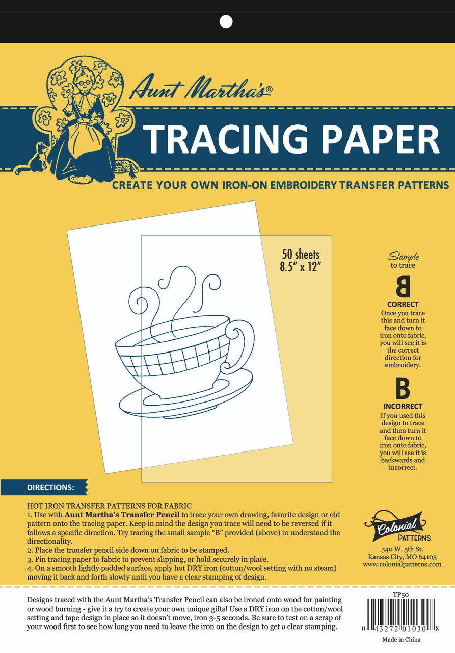 Transfer Any Design or Image With A Sheet of Tracing Paper