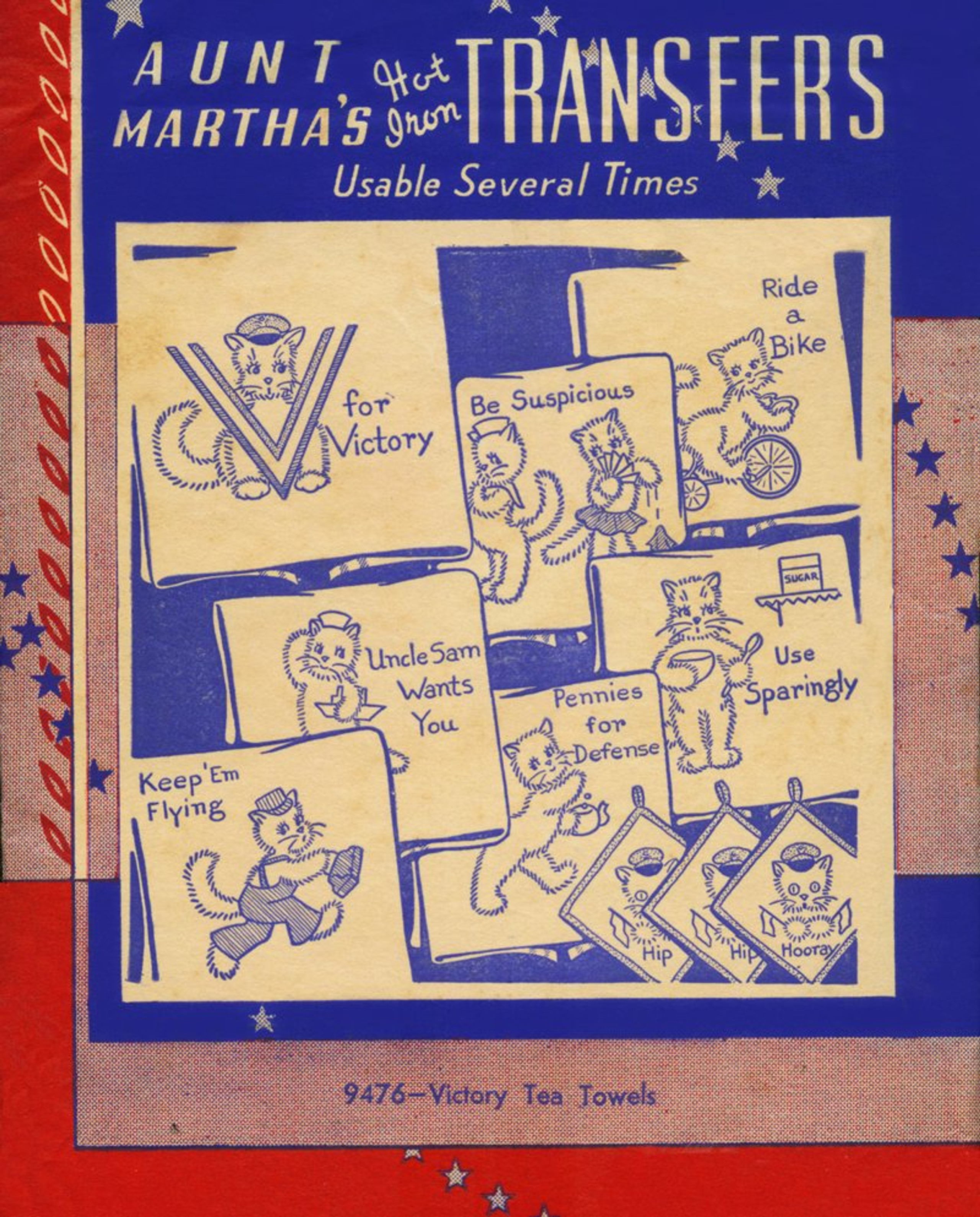 Aunt Martha's 3911 Little Boy Tea Towels Colonial Patterns, Inc.