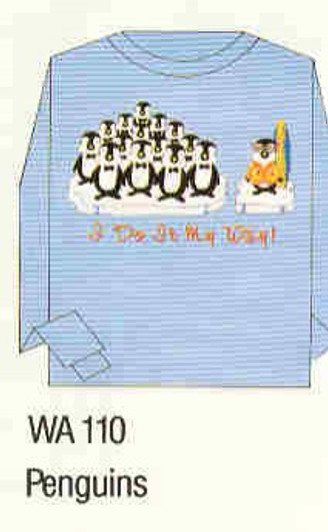 Penguins Iron-on Transfer Pattern