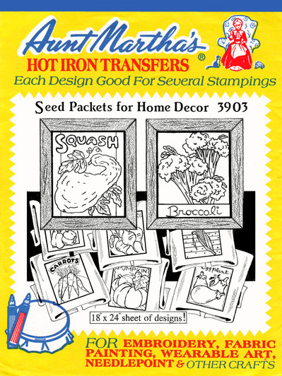 Aunt Martha's Embroidery Patterns Iron On Transfers Book 413 Tea