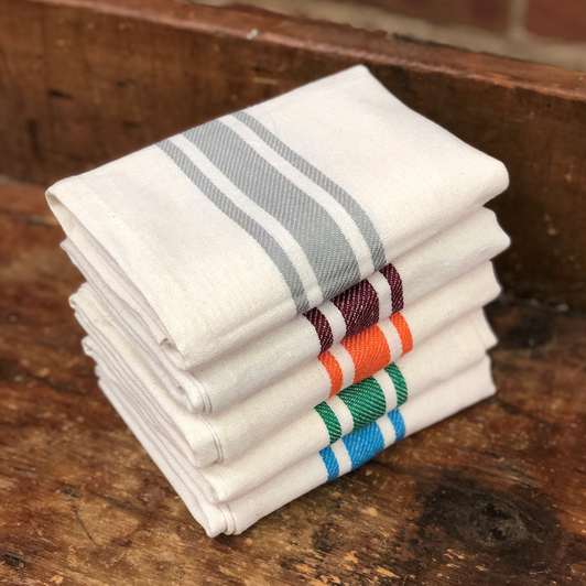 Aunt Martha's Retro Bold Twill Stripe Dishtowels Sample Variety Gift Set