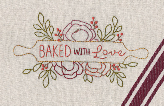 Aunt Martha's Hand Embroidery Iron-on Transfer Pattern - Baked with Love