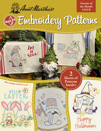 Embroidery Transfer Pattern #9470 Penelope Tea Towels