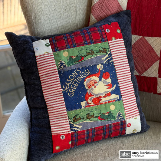 Treasured Threadz™ Fabric Panel - Santa's Sleigh Ride (ABTT206)