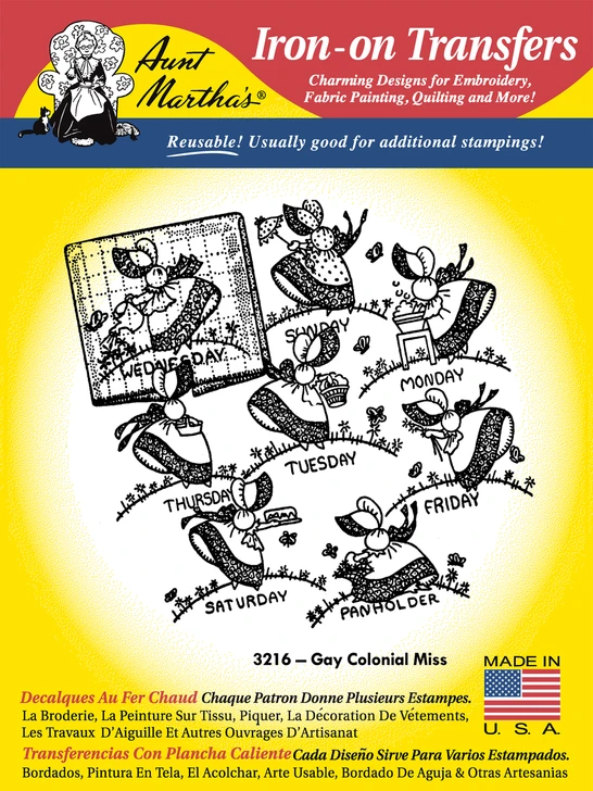 Aunt Martha's #3216 Gay Colonial Miss