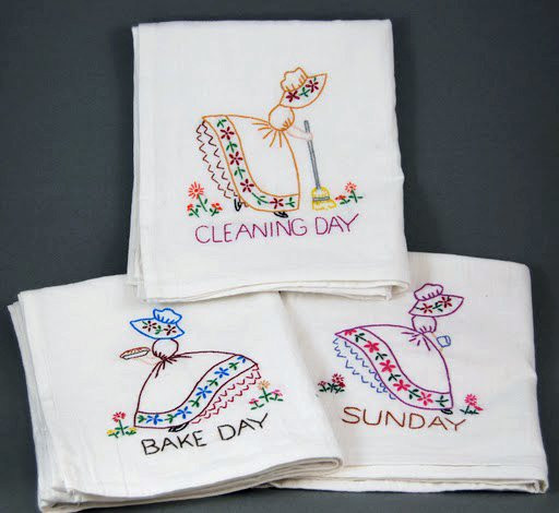 Aunt Martha's® #3553 Colonial Girl Embroidery Transfer Pattern