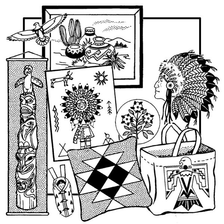 Aunt Martha's #3782 American Indian Designs
