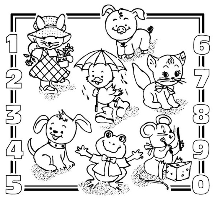 Aunt Martha's #3927 Kid's Number Sampler