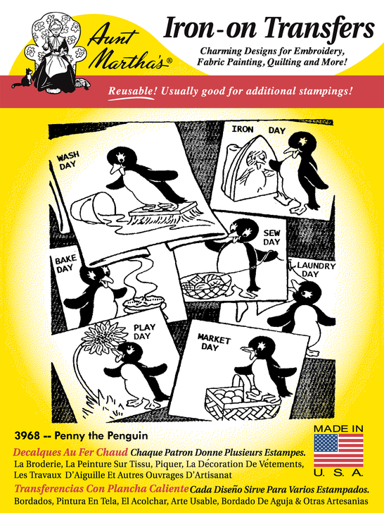 Aunt Martha's #3968 Penny the Penguin