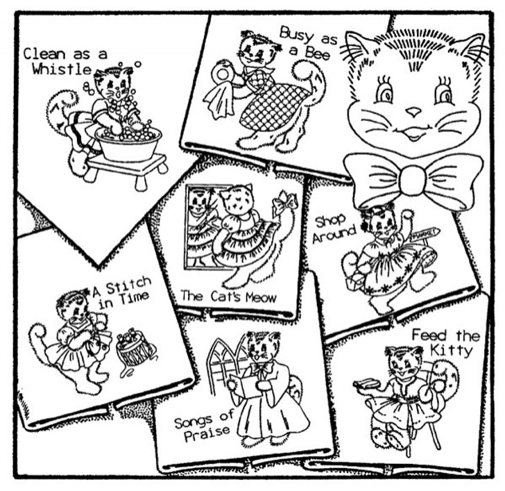 Aunt Martha's #3988 Cat Tales