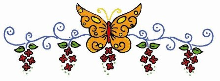 Aunt Martha's #3734 Butterfly & Floral Motifs