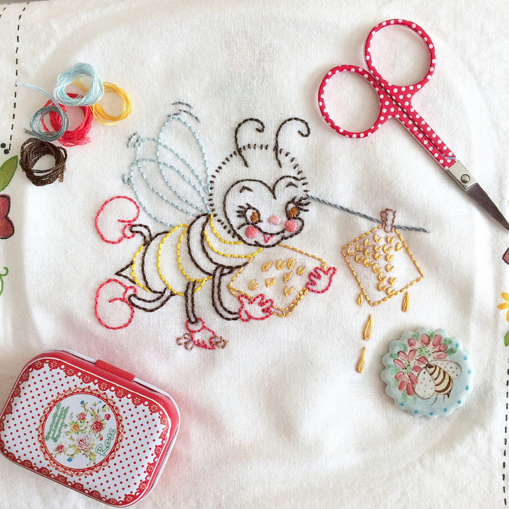 Aunt Martha's Embroidery Transfer Pattern #3681 The Busy Bee