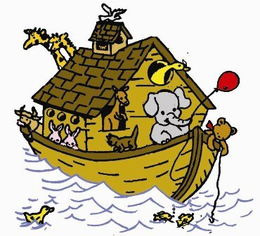 Aunt Martha's Hand Stitch Iron-on Embroidery Transfer Pattern #3925 Noah's Ark Baby Crib Quilt