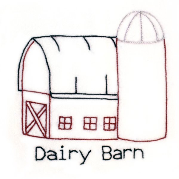 Aunt Martha's Hand Stitch Iron-on Embroidery Transfer Pattern #3962 Born in a Barn! Designs for Quilt Blocks or Tea Towels