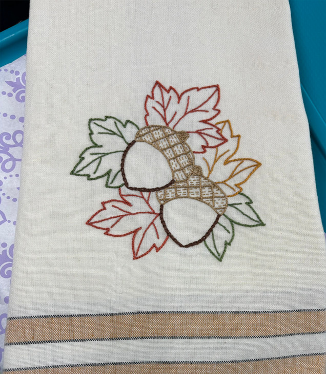 Aunt Martha's Hand Stitch Iron-on Embroidery Transfer Pattern #3995 Monthly Madness. Designs for Quilt Blocks or Tea Towels. September.