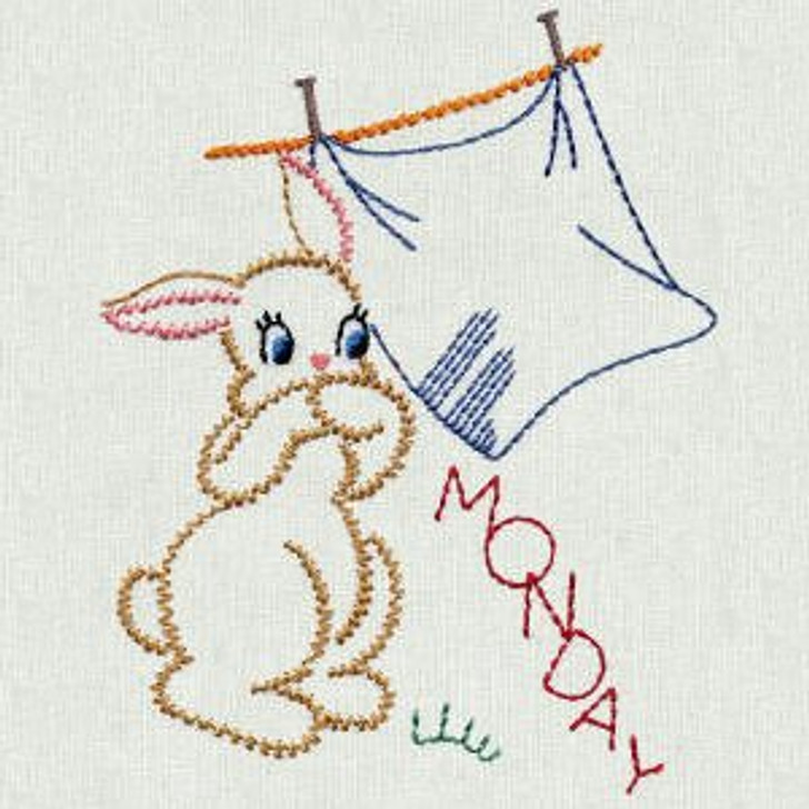 Aunt Martha's #675 Bunny Rabbit (Machine Embroidery File)