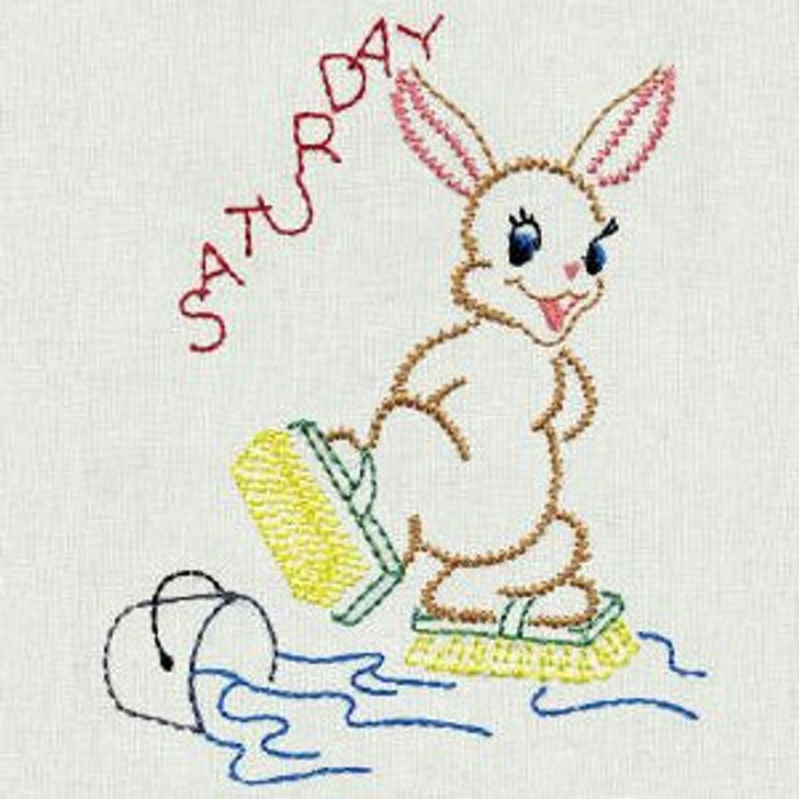 Aunt Martha's #675 Bunny Rabbit (Machine Embroidery File)