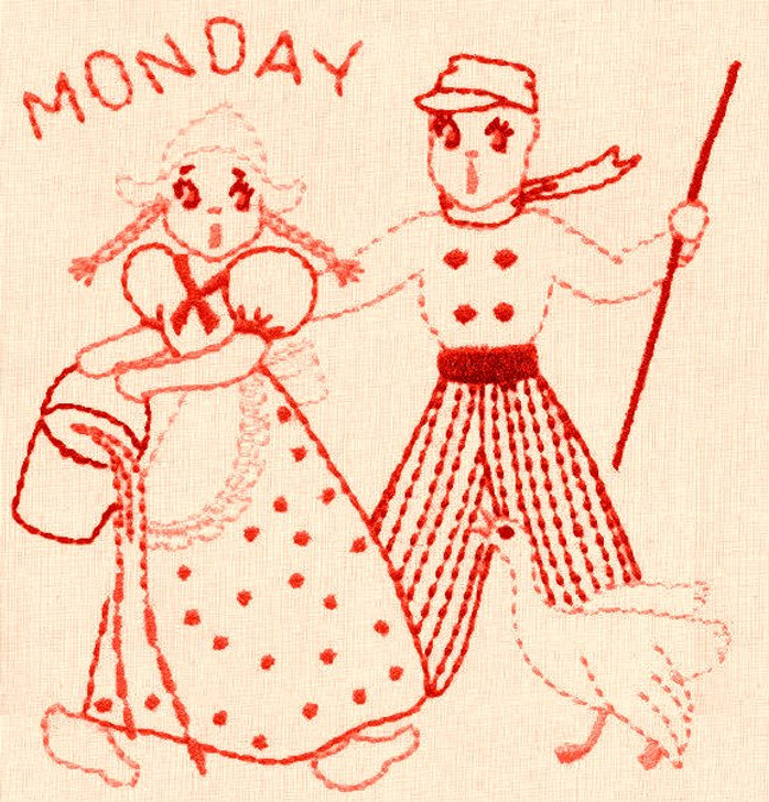 Aunt Martha's #3966 Dutch Boy & Girl Redwork (Machine Embroidery File) - Colonial Patterns, Inc. aunt-martha-s-3966-dutch-boy-girl-redwork-machine-embroidery-file-colonial-patterns-inc
