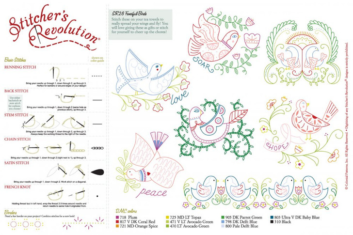 SR26 Stitcher's Revolution Fanciful Birds