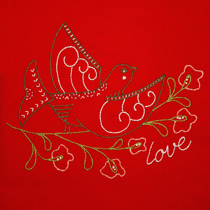 Aunt Martha's Special Edition - Christmas Holiday Peace, Love, & Joy Birds