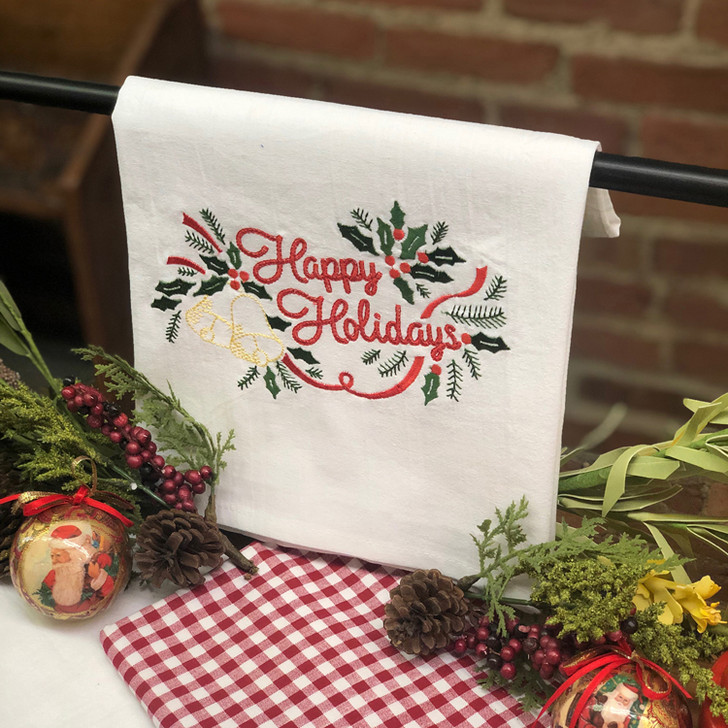 Aunt Martha's Hand Embroidery Iron-on Transfer Pattern - Happy Holidays