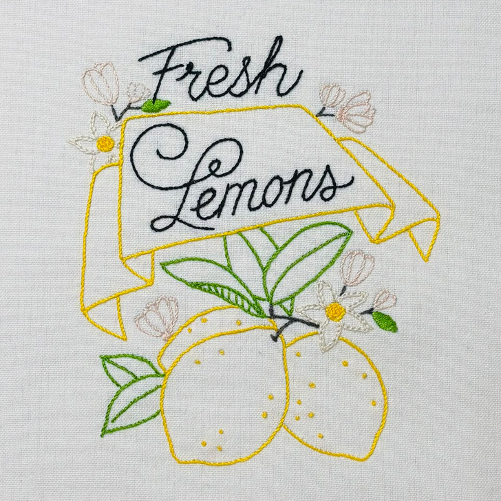  Aunt Martha's® #4040 When Life Gives You Lemons Hand Stitch Embroidery Transfer Pattern